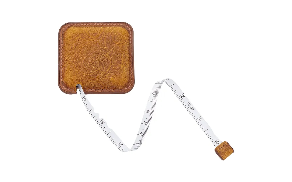 Flower Pattern Leather Tape Measure
