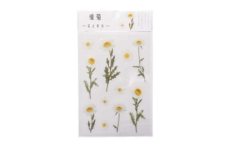 Flower Pattern Waterproof Self Adhesive Hot Stamping Stickers