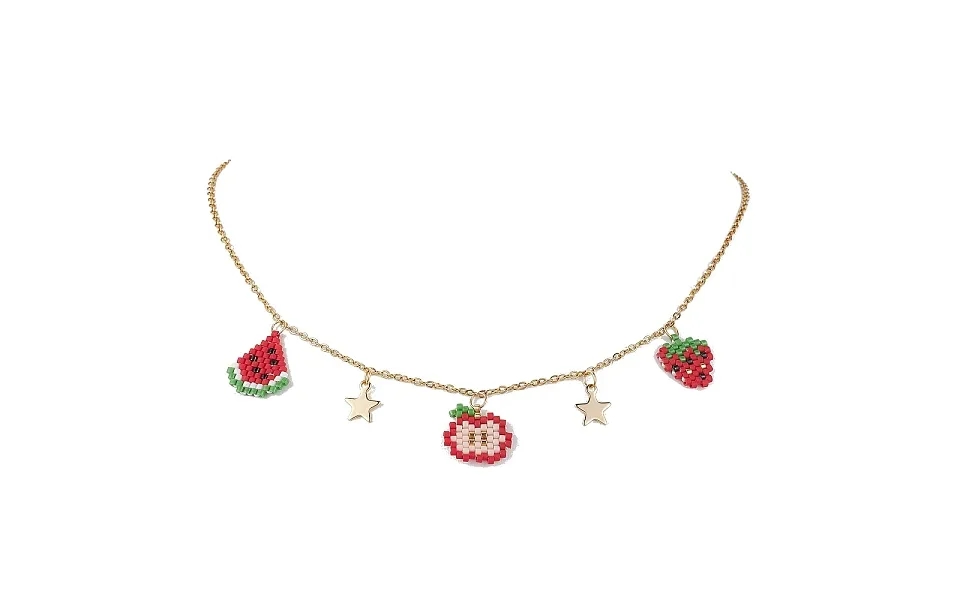 Glass Seed Bead Pendant Necklaces