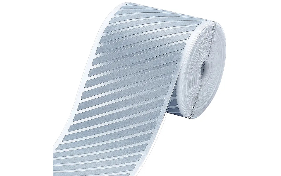 Gorgecraft 2 X 33ft Silver Reflective Stripe Tape Heat Iron On Transfers High Visibility Safety Warning Vinyl Film Cloth