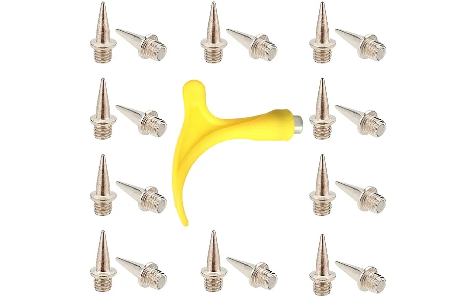 Gorgecraft 51pcs Track Spikes 1 2 Inch Cross Country Spikes Steel Spikes Track Shoe Spikes Replacements And Spike Wrench