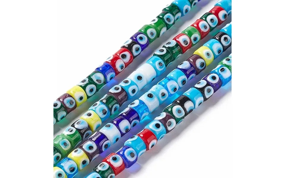 Handmade Evil Eye Lampwork Beads Strands
