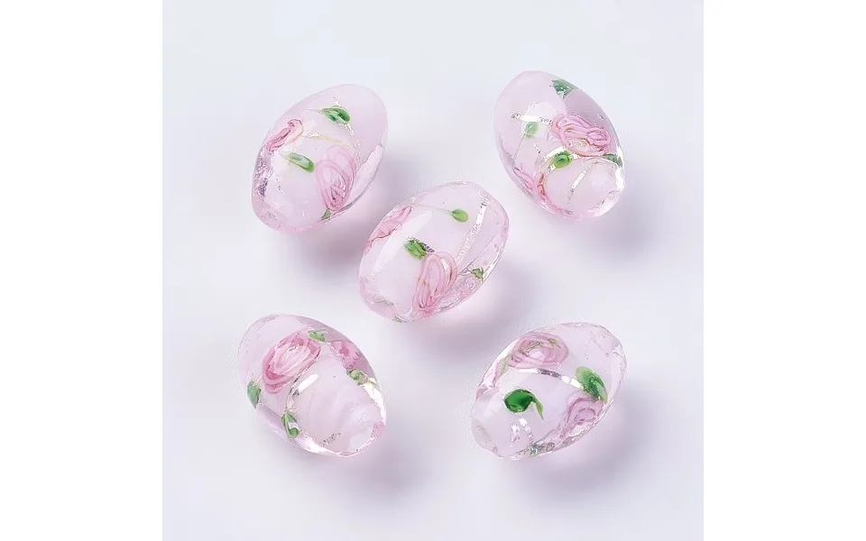Handmade Silver Foil Lampwork Beads