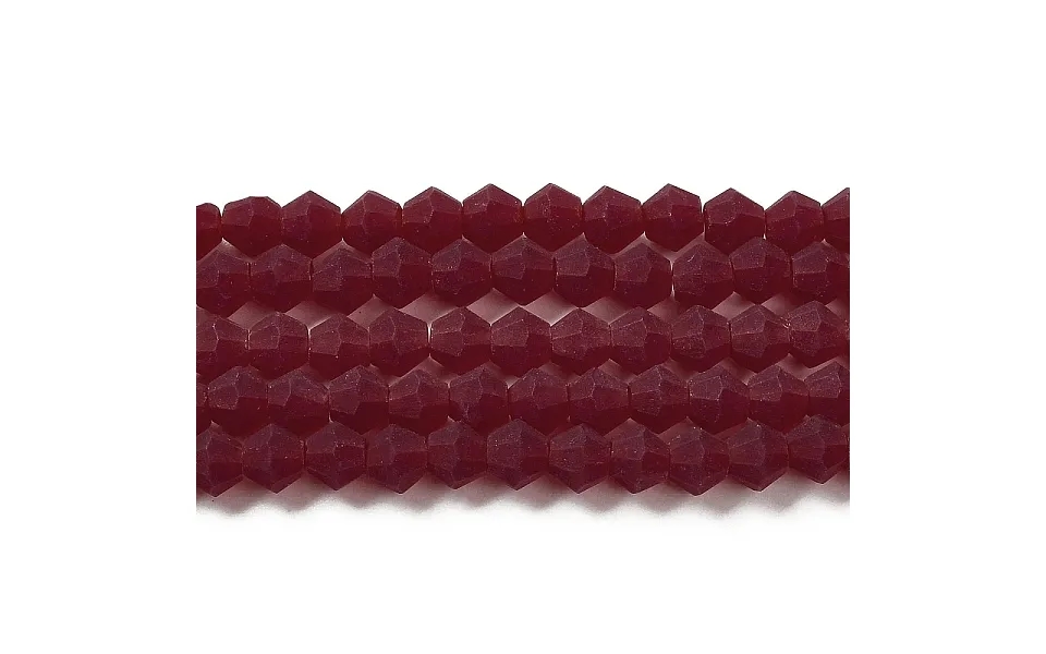 Imitate Austrian Crystal Frosted Glass Beads Strands