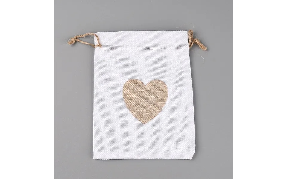 Jute Blank Diy Craft Drawstring Bag