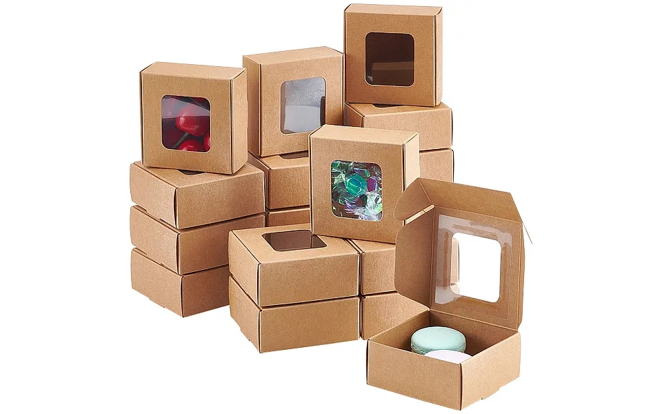 Kraft Paper Gift Box With Visible Window