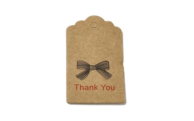 Kraft Paper Thank You Gift Tags product image