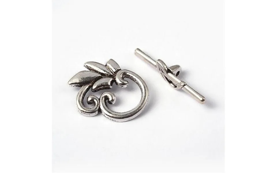 Leaf Tibetan Style Alloy Toggle Clasps