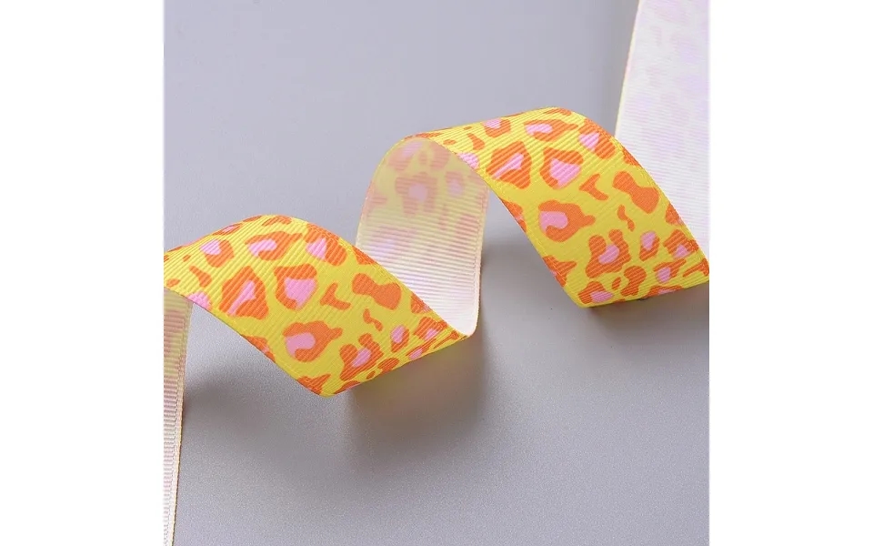 Leopard Printed Grosgrain Ribbons
