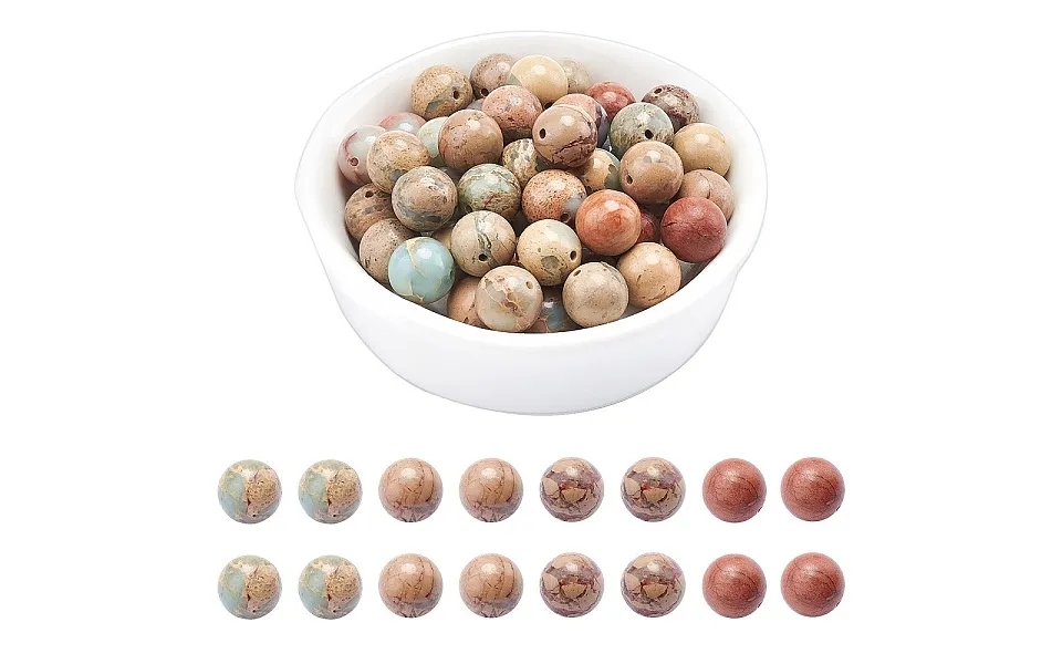 Natural Aqua Terra Jasper Beads Strands
