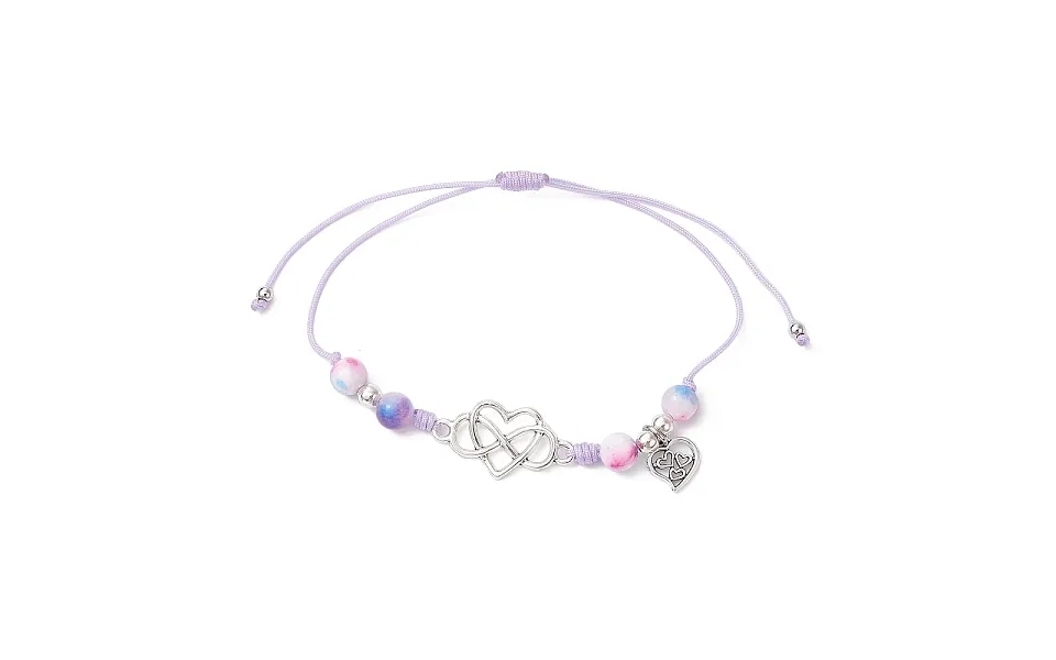 Natural Dyed White Jade Braided Bead Bracelets