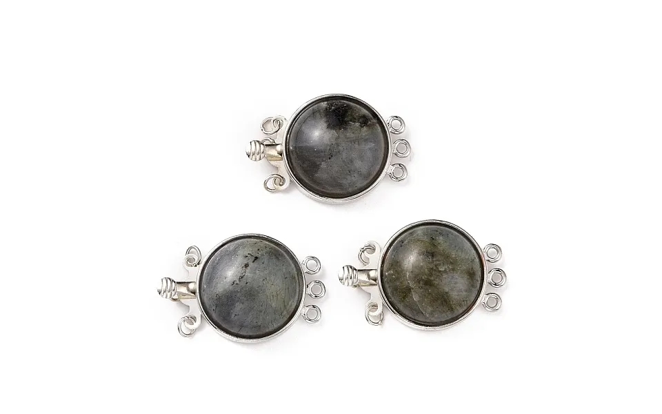 Natural Labradorite Box Clasps