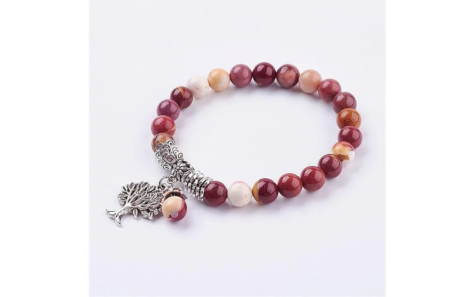 Natural Mookaite Stretch Bracelets