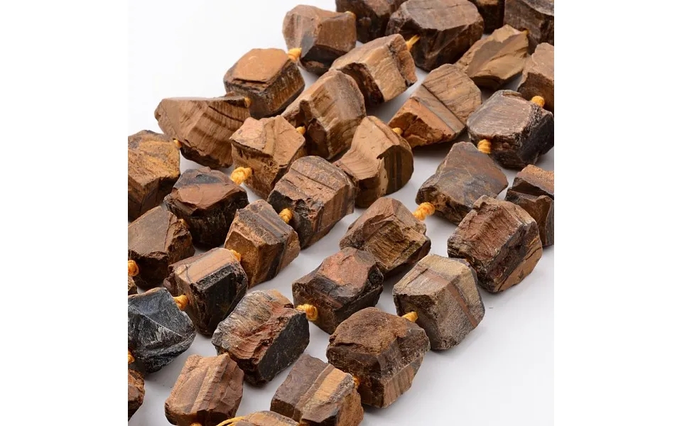 Natural Raw Tiger Eye Beads Strands