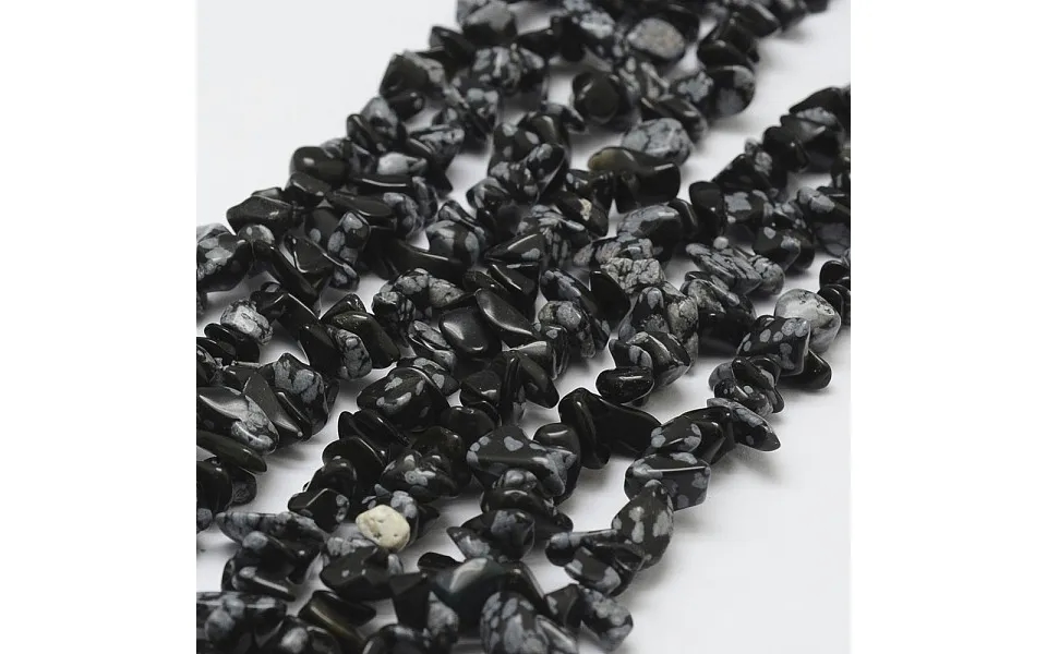 Natural Snowflake Obsidian Beads Strands