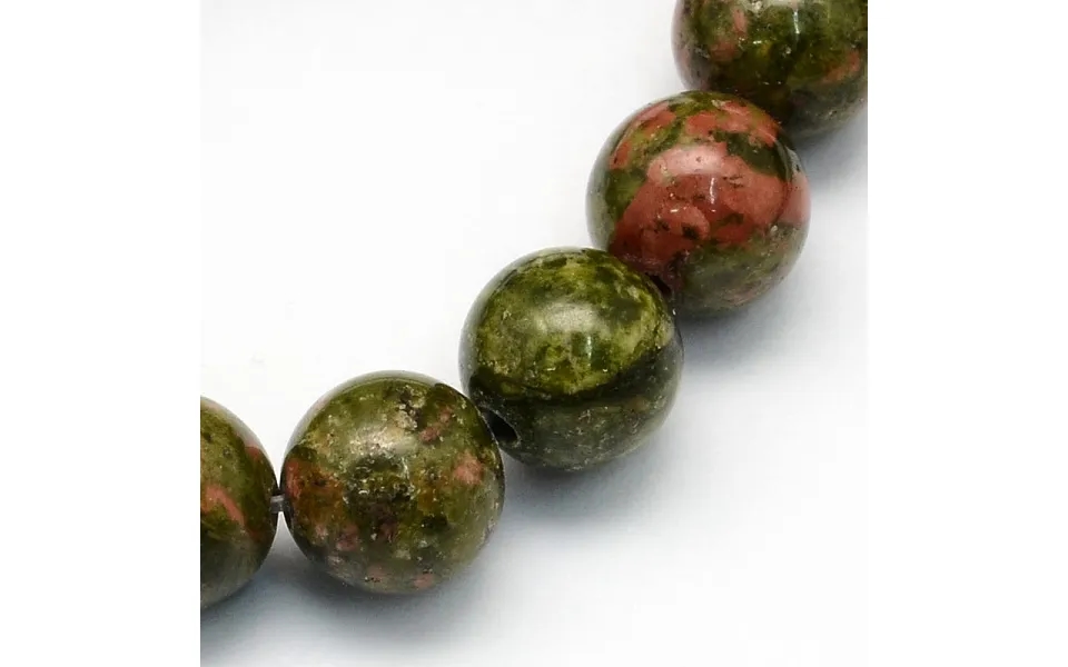 Natural Unakite Round Beads Strands