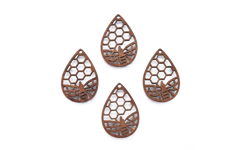 Natural Walnut Wood Pendants