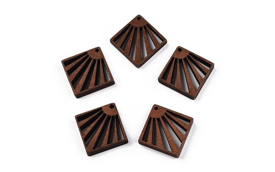 Natural Wenge Wood Pendants