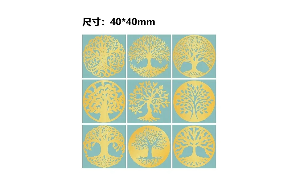 Nickel Metal Waterproof Self-adhesive Picture Stickers