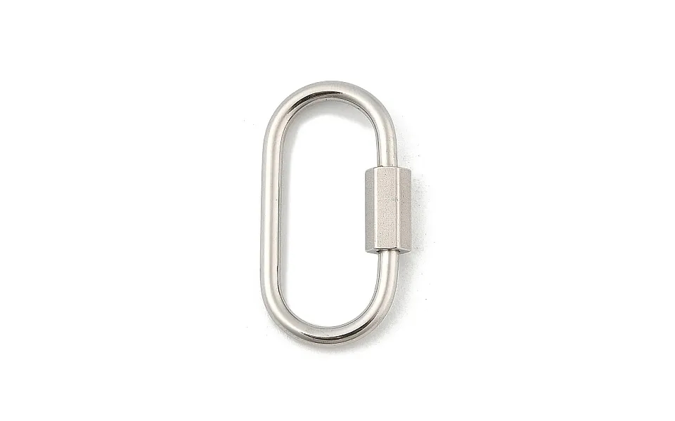 Non-tarnish 304 Stainless Steel Screw Carabiner Lock Charms