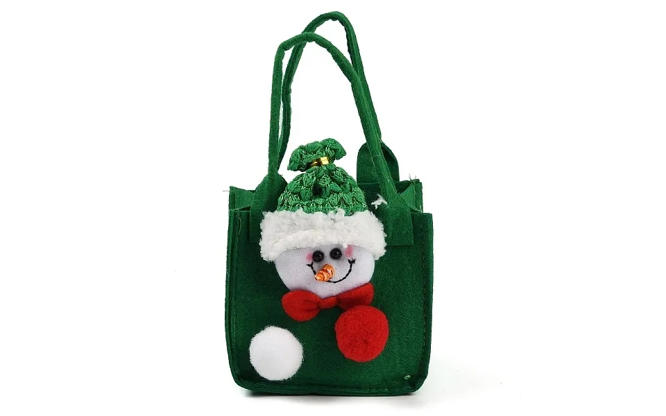 Non-woven Fabrics Christmas Snowman Candy Gift Tote Bags
