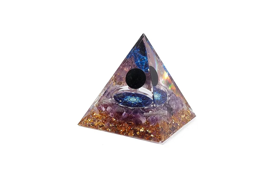 Orgonite Pyramid Resin Display Decorations