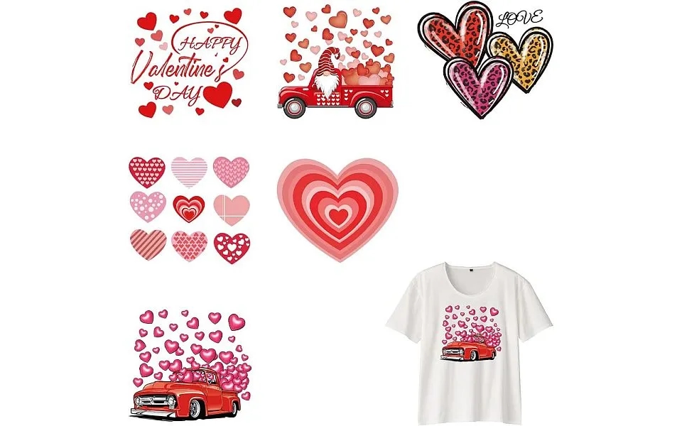 Pet Heat Transfer Film Logo Stickers Set