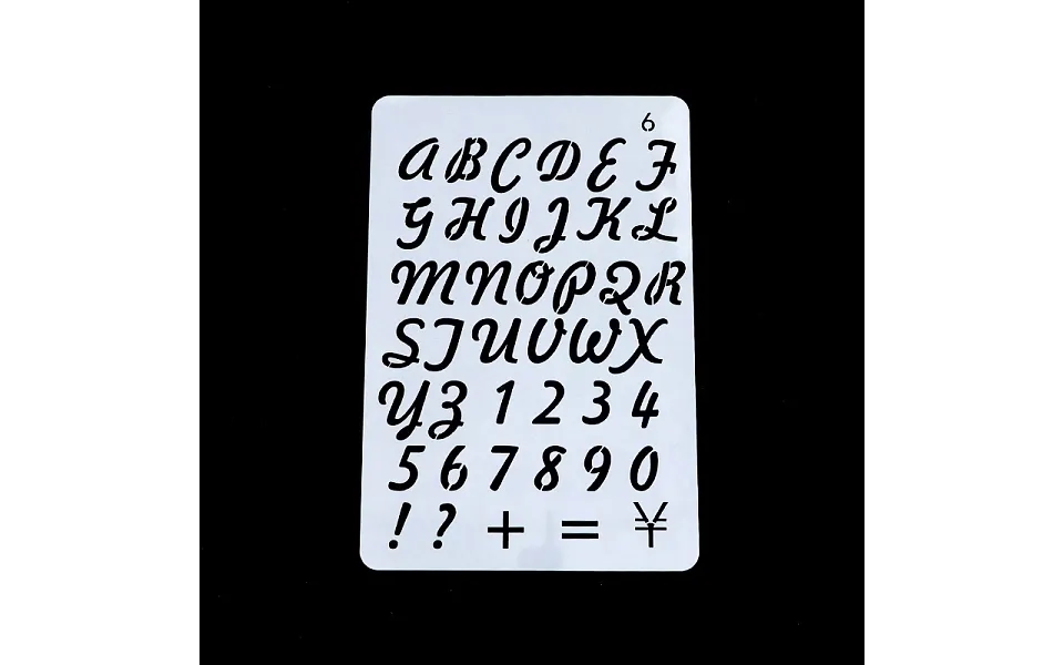 Pet Plastic Hollow Painting Silhouette Stencil