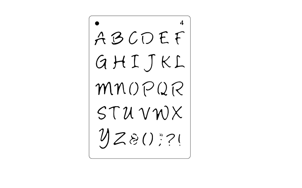 Pet Plastic Hollow Painting Silhouette Stencil