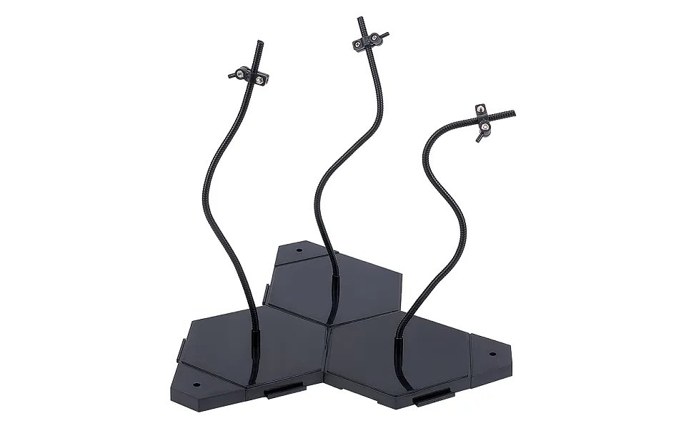 Plastic Doll Stands With Adjustable Snake Bone Bracket