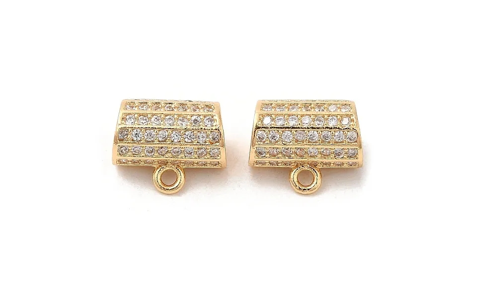 Plating Brass Micro Pave Cubic Zirconia Pendant