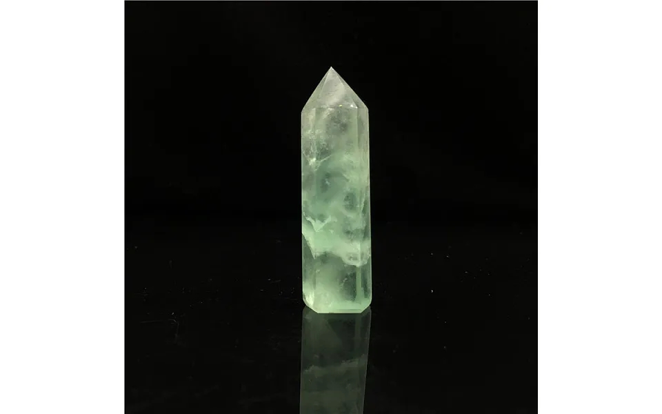 Point Tower Natural Green Fluorite Home Display Decoration