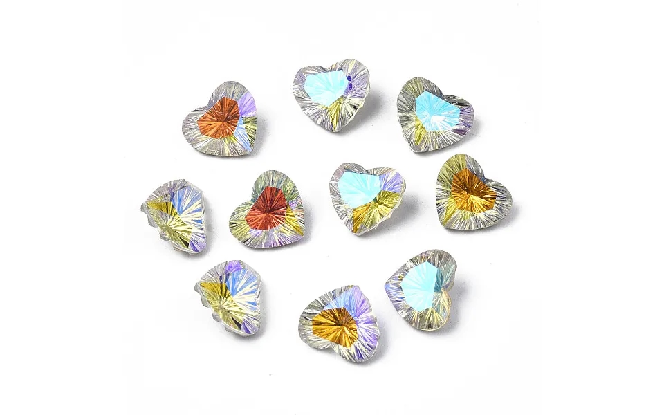Pointed Back Glass Rhinestone Cabochons