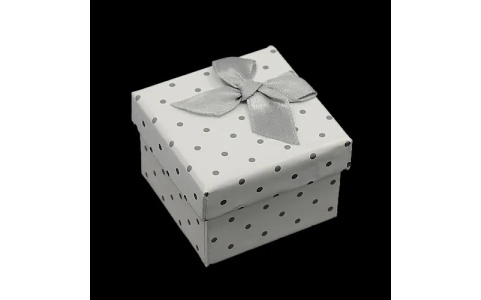Polka Dot Cardboard Ring Boxes