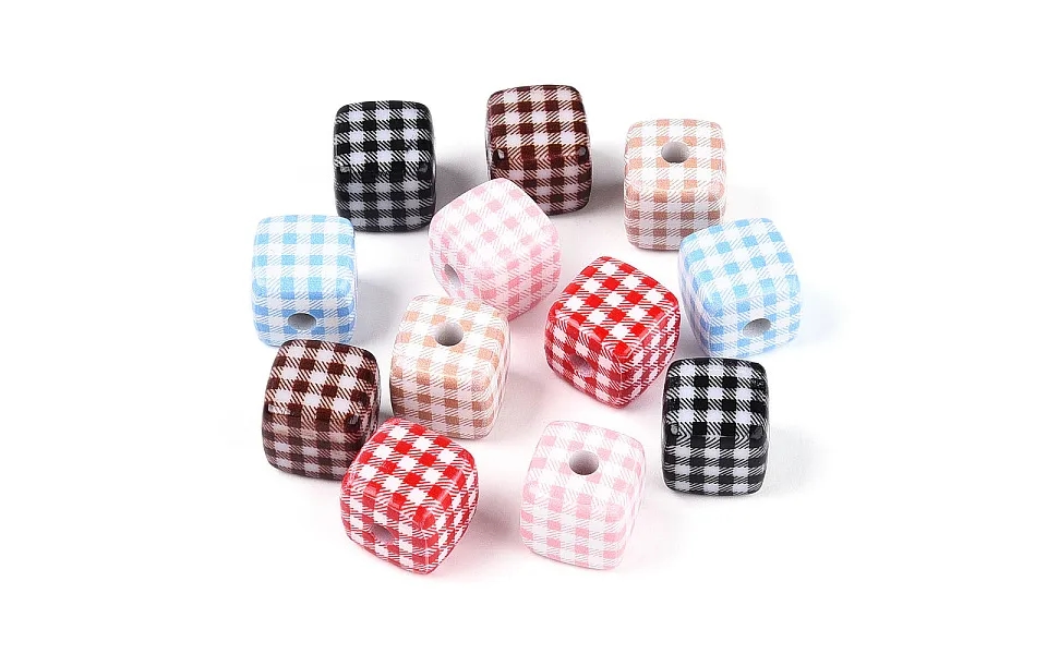 Printed Opaque Acrylic Beads
