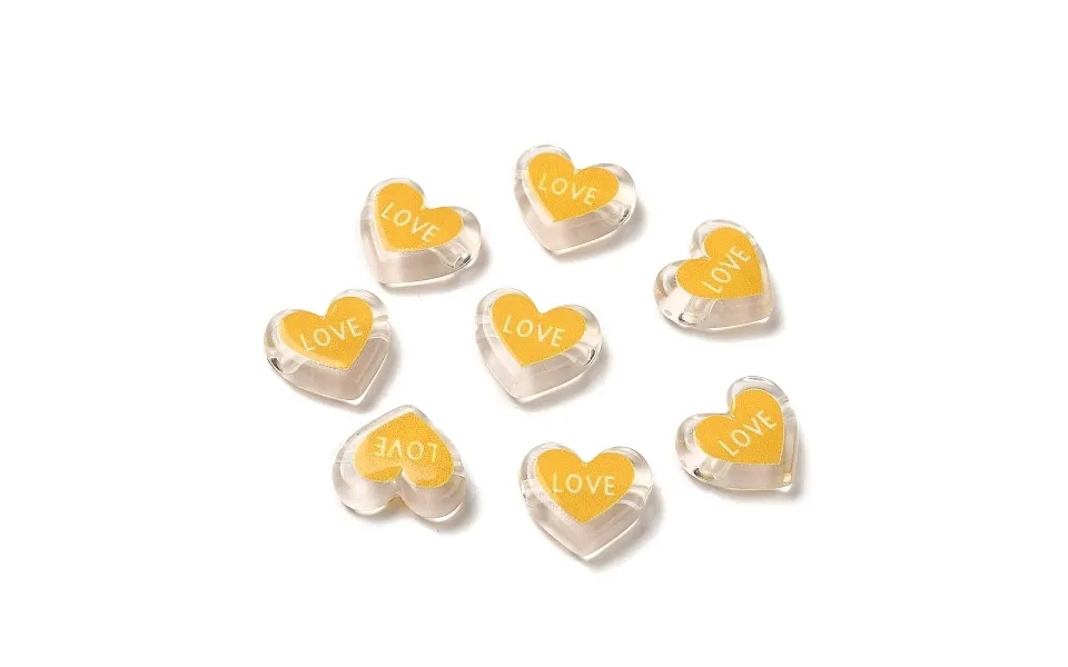 Printed Transparent Acrylic Beads