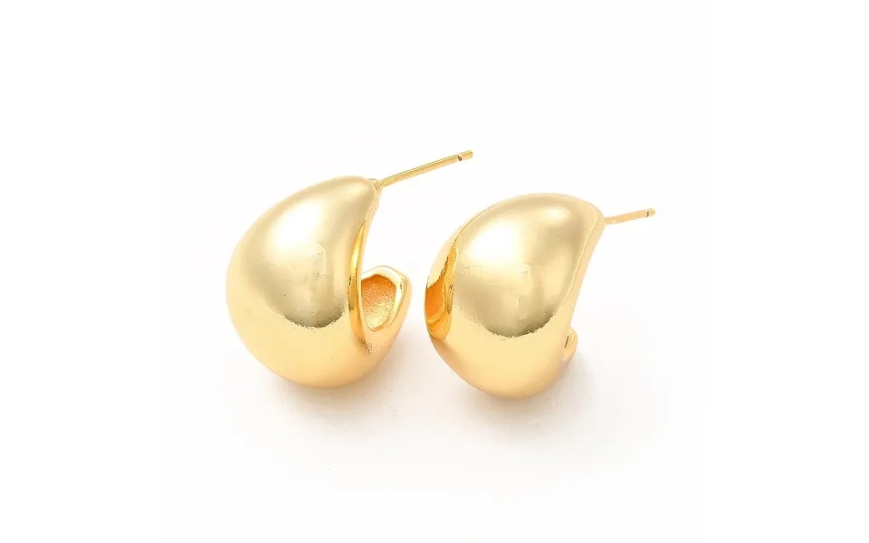 Rack Plating Brass Curved Dome Stud Earrings For Women