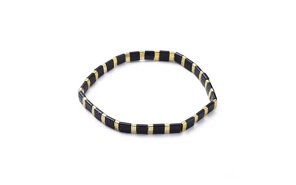 Rectangle Glass Seed Beads Stretch Bracelets