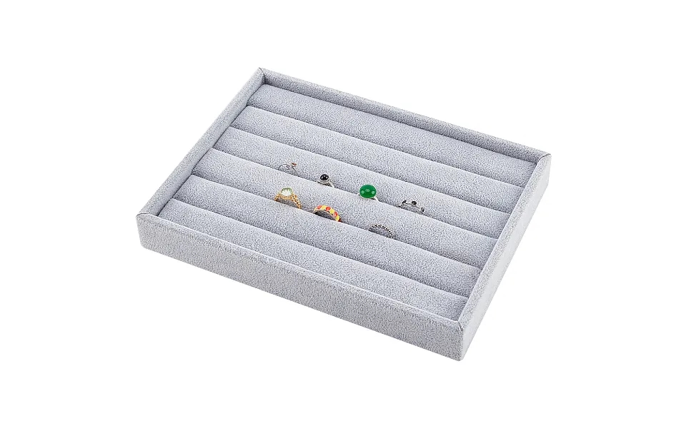 Rectangle Velvet Rings Displays Stands