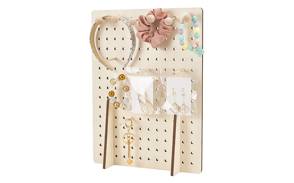 Rectangle Wood Jewelry Rack