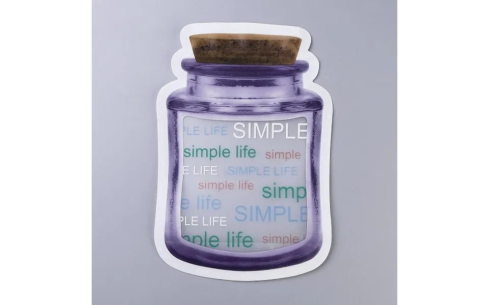 Reusable Bottle Shape Zipper Sealed Bags