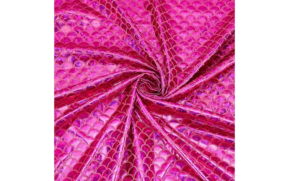 Sparkly Hologram Spandex Mermaid Printed Fish Scale Fabric