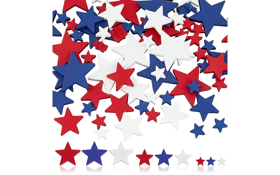 Superfindings 1 Bag Independence Day Theme Maple Wood Cabochons