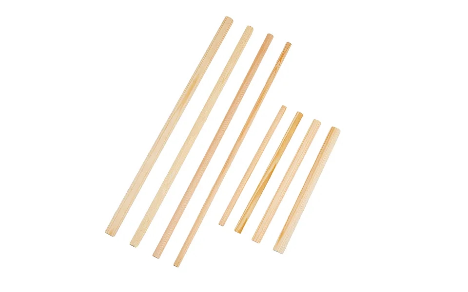 Superfindings 8 Sizes 18pcs Wooden Half Dowel Rods Unfinished Wood Rod Craft Semi-circle Stick Dowel Rod Hardwood Sticks
