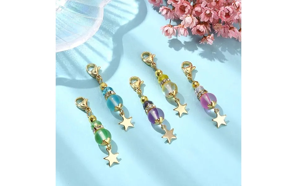 Synthetic Moonstone Pendant Decorations