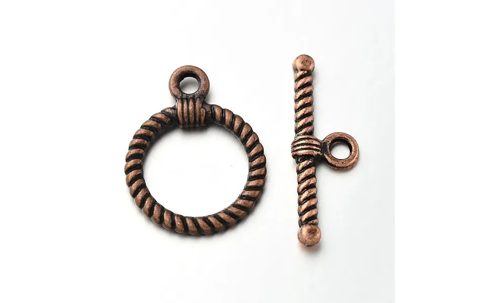 Tibetan Style Alloy Ring Toggle Clasps