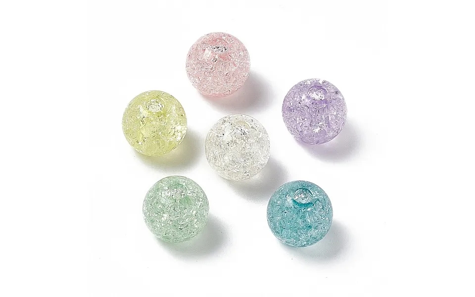 Transparent Crackle Acrylic Bead