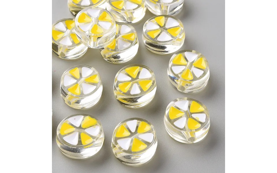 Transparent Enamel Acrylic Beads