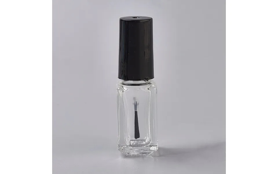 Transparent Glass Nail Polish Empty Bottle