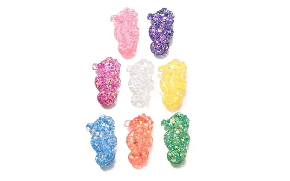 Transparent Marine Organism Resin Cabochons